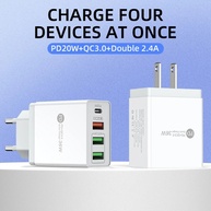 Carregador 4 Portas 36W: PD+QC3.0 Turbo! - imagem 1