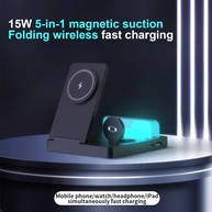 Carregador 5 em 1: Wireless, Luminária e Dobrável! - imagem 1