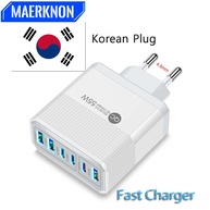 Carregador 55W 6 Portas USB-C: Carga Rápida! - imagem 1