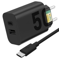 Carregador Turbo 50W Tipo C + USB: Carregamento Ultra Rápido para Android e iOS - imagem 2