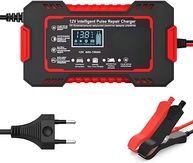 Carregador de Bateria Inteligente 12V Bivolt com Display LCD - Carro, Moto e Caminhão - imagem 1