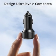 Carregador Veicular 60W Turbo USB-C: Duas Entradas, Carregamento Ultra Rápido e Compatibilidade Universal - imagem 3