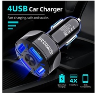 Carregador de Carro 35W: 4 Portas USB e Carga Rápida - imagem 1