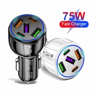 Carregador de Carro 75W USB-C PD: Carga Rápida! - imagem 1