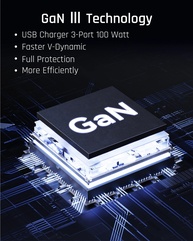 Carregador GaN 100W VOLTME: Turbo para Seus Dispositivos! - imagem 4