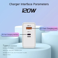 Carregador 120W GaN: Turbo para Seus Dispositivos! - imagem 4