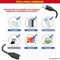 Cabo Carregador USB-C QUIBARATO 1m: Potencialize seu Garmin Fenix, Forerunner e Venu! - imagem 3