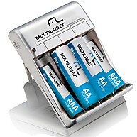 Carregador Multilaser CB045 com 4 Pilhas Recarregáveis - imagem 1