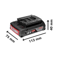Bosch Kit 2 Baterias GBA 18V 2Ah + Carregador GAL18V-20 Bivolt: Potencialize Seu Trabalho! - imagem 3