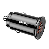 Carregador Veicular Baseus Mini PPS USB/USB-C Preto: Carga Rápida e Inteligente - imagem 5
