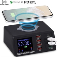 Carregador Rápido 100W: USB, Wireless e PD - imagem 1