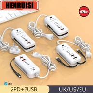 Carregador Rápido 66W USB-C: 4 Portas e Luz! - imagem 1
