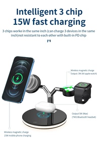 Carregador 3 em 1 Apple: MagSafe Rápido! - imagem 4