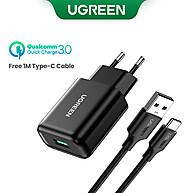 Carregador Rápido Ugreen 18W QC3.0 – Turbo na Sua Rotina! - imagem 1