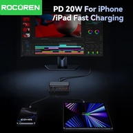 Carregador GaN 100W Rocoren: 6 Portas, Turbo! - imagem 4