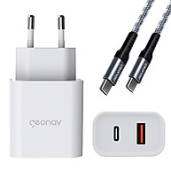 Carregador Turbo 20W Geonav + Cabo USB-C - imagem 1
