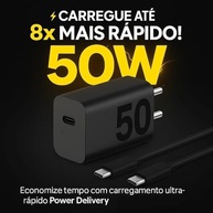 Carregador Turbo 50W USB-C Power Delivery: Carga Ultra Rápida para iPhone 15/16 e Android - imagem 4