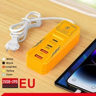 Carregador USB 4 Portas: Power Strip Rápido 2PD+2USB - imagem 1