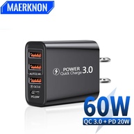 Carregador USB 60W 4 Portas: Carga Rápida! - imagem 1