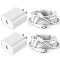 Carregador USB-C 20W Rápido (2 Unidades) - imagem 1