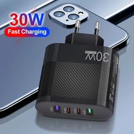Carregador USB-C 30W: 4 Portas, Carga Rápida! - imagem 1