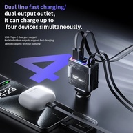 Carregador Veicular 4 em 1: Carga Rápida 120W - imagem 1
