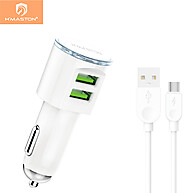 Carregador Veicular H'Maston S15 Turbo 4.1A – 2 Portas USB - imagem 1