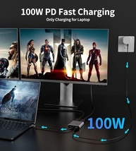 Adaptador USB C para HDMI 4K 60Hz 4 em 1: Expanda sua Produtividade com Carregamento PD 100W e USB 3.0 - imagem 5