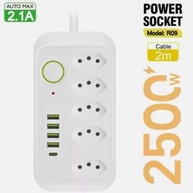 Régua de Energia 5 Tomadas + 4 USB + 1 Tipo-C: Carregamento Rápido e Seguro - imagem 3
