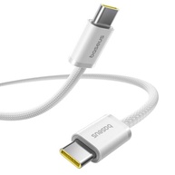 Cabo Baseus Dynamic 4 USB-C 100W 2m - Carregamento Rápido PD, Compatível com iPhone 15/16, Notebook, Tablet - Transferência 480Mbps, Chip Segurança, TPE Reforçado (Branco) - imagem 3