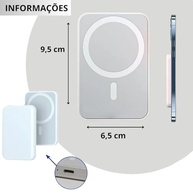 Power Bank Magnético por Indução: Carregamento Sem Fio Rápido para iPhone - imagem 3
