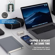 Adaptador Universal de Viagem Unidapt UA-101: Carregue 6 Dispositivos em Qualquer Lugar! - imagem 3