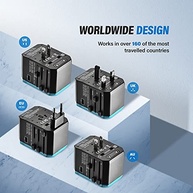 Adaptador Universal de Viagem Unidapt UA-101: Carregue 6 Dispositivos em Qualquer Lugar! - imagem 5