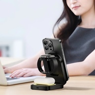Carregador Wireless 3 em 1: Dobre e Carregue! - imagem 3