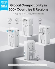 Anker Nano Adaptador de Viagem 5 em 1: Carregue Tudo em Qualquer Lugar! - imagem 3