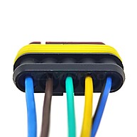 Par Chicote Lanterna Traseira 5 Vias - Compatível com Carretas - imagem 2