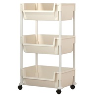 Carrinho Organizador Multiuso 3 Prateleiras com Rodinhas - Branco | Solução Inteligente para Cozinha, Banheiro e Salão - imagem 2
