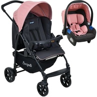 Carrinho Burigotto Ecco + Bebê Conforto CZ Rosa - imagem 1