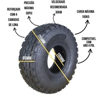 Pneu de Carrinho de Carga 4.10/3.50-4: Resistência e Durabilidade para Cargas Pesadas (150Kg) - imagem 2