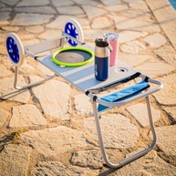 Carrinho Dobrável Beach Cargo NTK – Transformável em Mesa com Estrutura Metálica Resistente - imagem 3