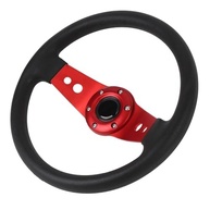 Volante de Corrida WALFRONT 13" PU Vermelho: Estilo e Controle para Seu Carro - imagem 3