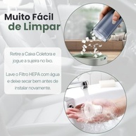 Aspirador Portátil Sem Fio 3 em 1: Limpeza Completa para Carro, Sofá e Mais! - imagem 5