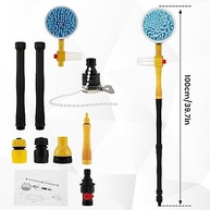 Kit Escova Rotativa 360° para Lavagem de Carro com Espuma e Cabo Extensor - Limpeza Profissional Sem Esforço - imagem 3
