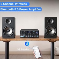 Amplificador WOOPKER AK55: Som HiFi Potente com Bluetooth 5.0 para Casa e Carro - imagem 3
