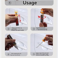 Kit Caneta de Tinta Branca + Removedor de Arranhões para Carro - Reparo Fácil e Profissional - imagem 5