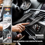 KIT 6 Limpa Ar Condicionado Breeze Carro Novo Pro Auto 300ml - Higienização e Refrescância Profissional - imagem 3