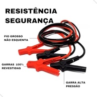 Cabo de Chupeta 1200A para Caminhão, Carro, Moto e Trator - Cobre Puro e Garras Fortes - imagem 4