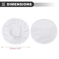 Capa Universal para Polidor de Carro 23-25cm Microfibra Branca – 10 Peças - imagem 4