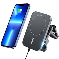 Carregador Magnético Sem Fio para iPhone 14/13/12: Carga Rápida e Visão 360° no Carro - imagem 2