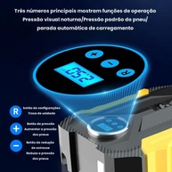 Compressor de Ar Digital 12V Portátil: Encha Pneus de Carro, Bike e Moto com Facilidade! - imagem 4